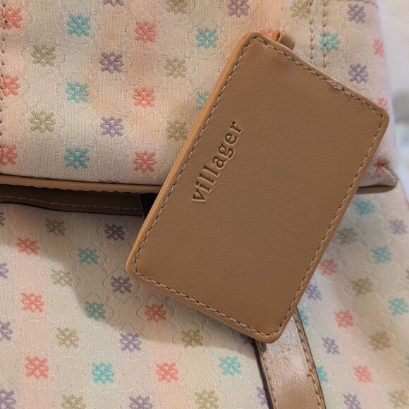 Liz Claiborne Villager Y2K pastel Rainbow print handbag purse NWT - Picture 10 of 11